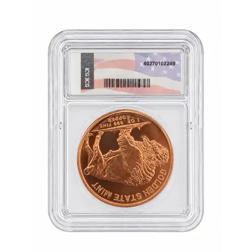 NO DATE - 1oz Buffalo Nickel Design Copper Round - ICG ANY GRADE